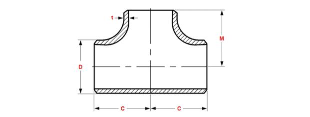 Fittings-T-Stück 0 des Edelstahl-SCH20 ASME B16.9