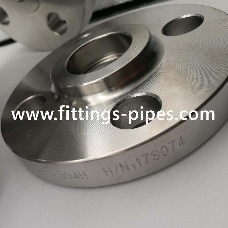 SS High Pressure Pipe Flanges , F316 F316l Slip On Weld Neck Flange
